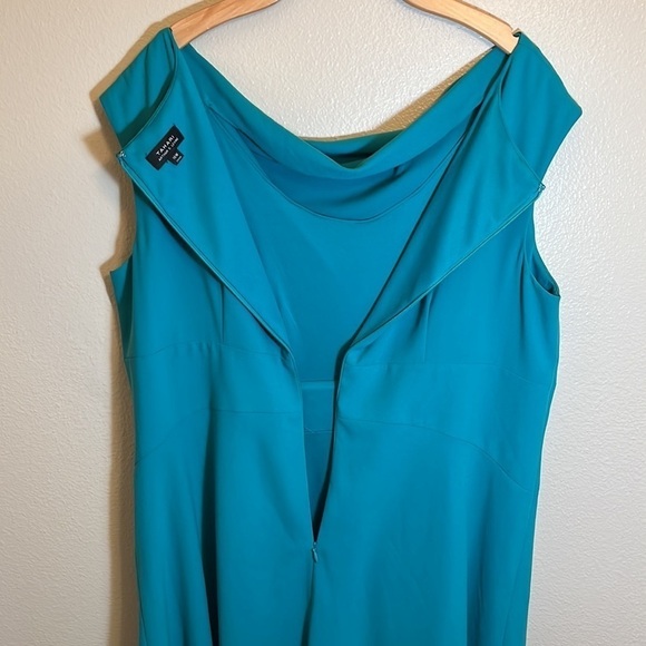 Tahari ASL Green Plus Size Dress - Picture 10 of 14